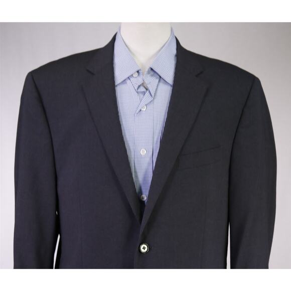 Lauren Ralph Lauren Mens Slim Fit Solid Gray 2-Btn Wool Blazer Jacket 42R - Picture 3 of 9